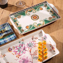 GobekUsa Ice Crack Tray: Moroccan Food Plate, Middle East Holder Tray for Home Kitchen