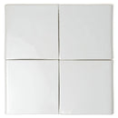 Palace Blanc Glossy Bullnose Ceramic Moldings 6x6