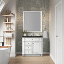 James Martin Bristol 36" Single Bathroom Vanity, Bright White