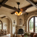Palm Leaf Tropiluxe Ceiling Fan Light