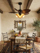 Palm Leaf Tropiluxe Ceiling Fan Light