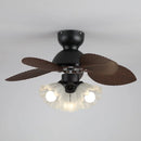 Palm Leaves Flower Shape Ceiling Fan Light