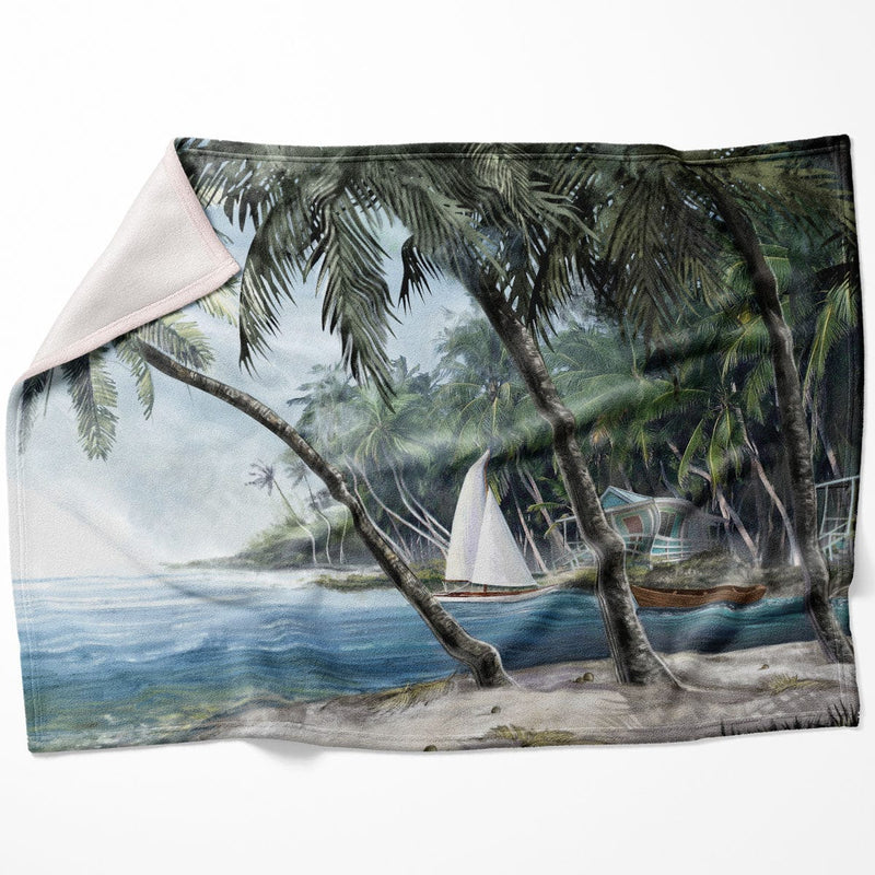 Palm Tree Escape Blanket