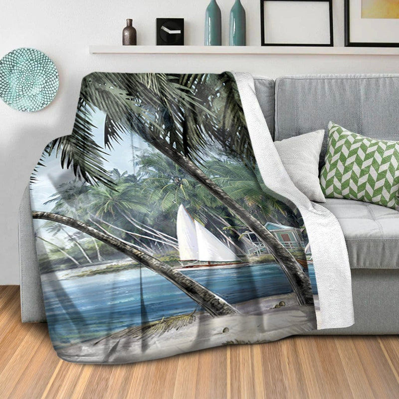 Palm Tree Escape Blanket