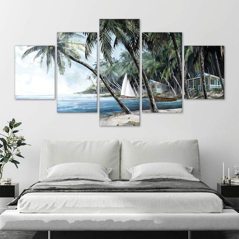 Palm Tree Escape Canvas - 5 Panel