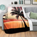 Palm Tree Horizon Blanket