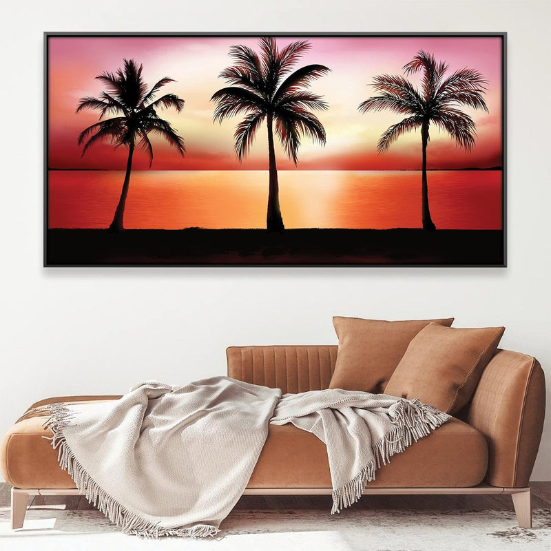 Palm Tree Horizon Canvas