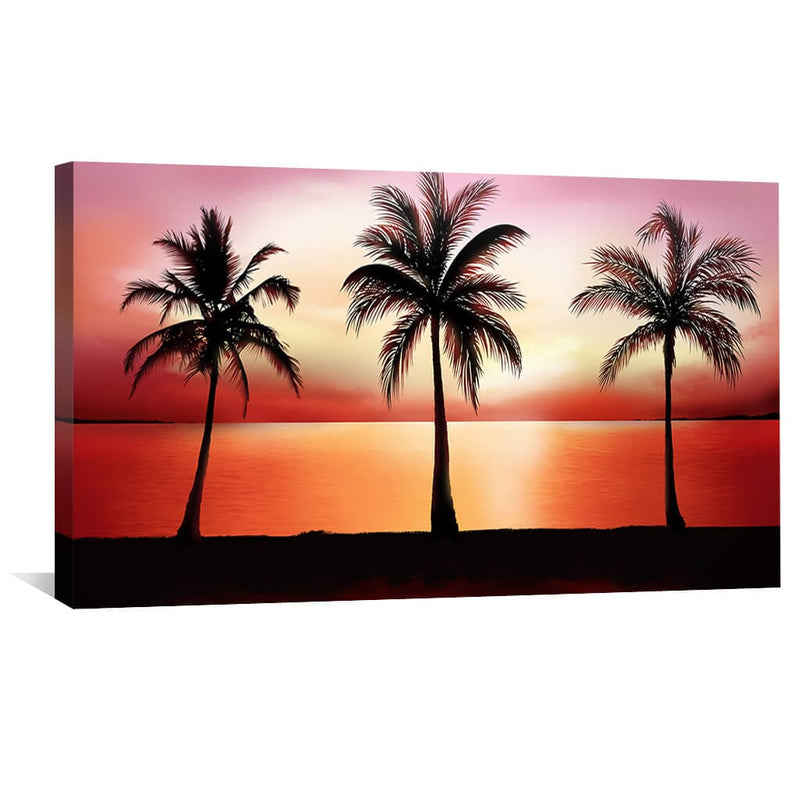 Palm Tree Horizon Canvas