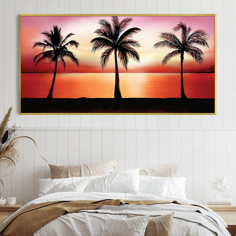 Palm Tree Horizon Canvas