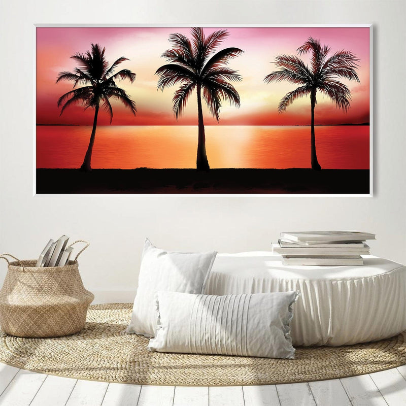 Palm Tree Horizon Canvas