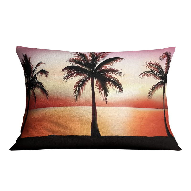 Palm Tree Horizon Cushion