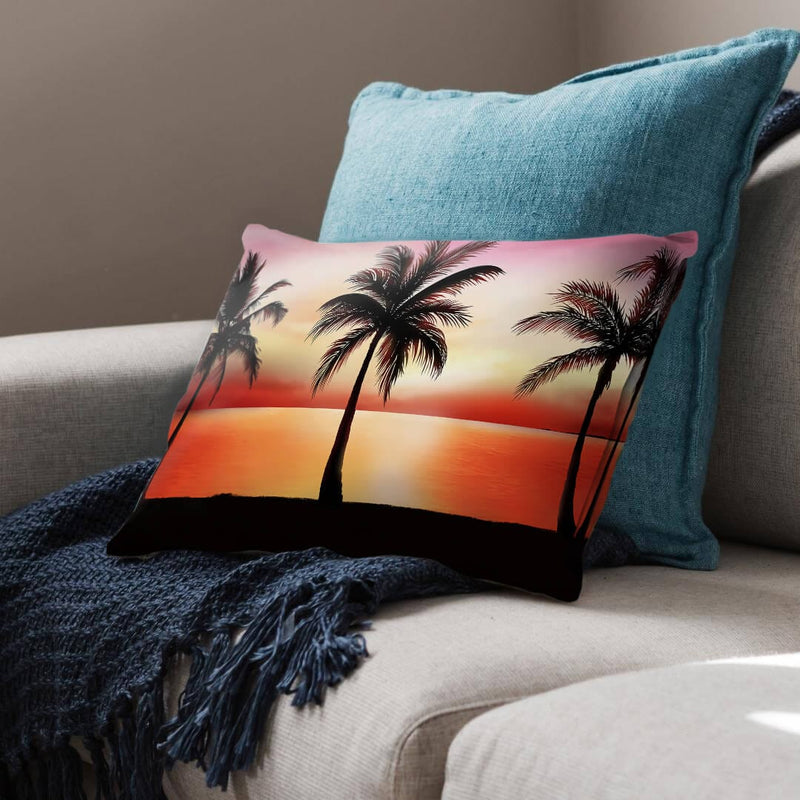 Palm Tree Horizon Cushion