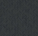 Essence Montauk Black Mosaic Chevron 3d Slate Look Porcelain Tiles 7.44x10