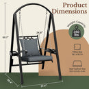 Forge Porch Swing Chair, 1-Seat