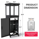 Pyra Base Patio Heater 41,000 BTU, Vent Top