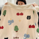 GobekUsa Cozy Fleece Blanket | Multi-Use Office & Home Shawl | Soft & Warm Blanket
