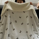 GobekUsa Cozy Fleece Blanket | Multi-Use Office & Home Shawl | Soft & Warm Blanket