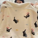GobekUsa Cozy Fleece Blanket | Multi-Use Office & Home Shawl | Soft & Warm Blanket