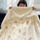GobekUsa Cozy Fleece Blanket | Multi-Use Office & Home Shawl | Soft & Warm Blanket