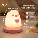 Panda white & black kids animal silicone night light bedroom decor by Decorbites