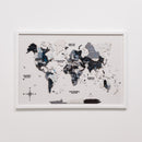 3D Wooden Panel World Map - Nordik