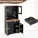 Pantry Cabinet with 2 Removable Shelves by LJGDeals