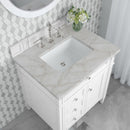 James Martin Brittany 30" Single Bathroom Vanity, Bright White