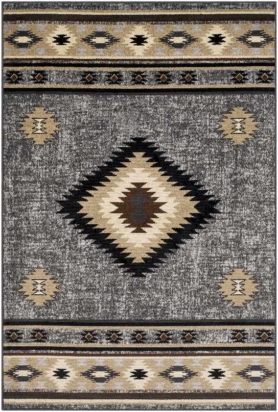 Oxbow Rustic Charcoal Area Rug