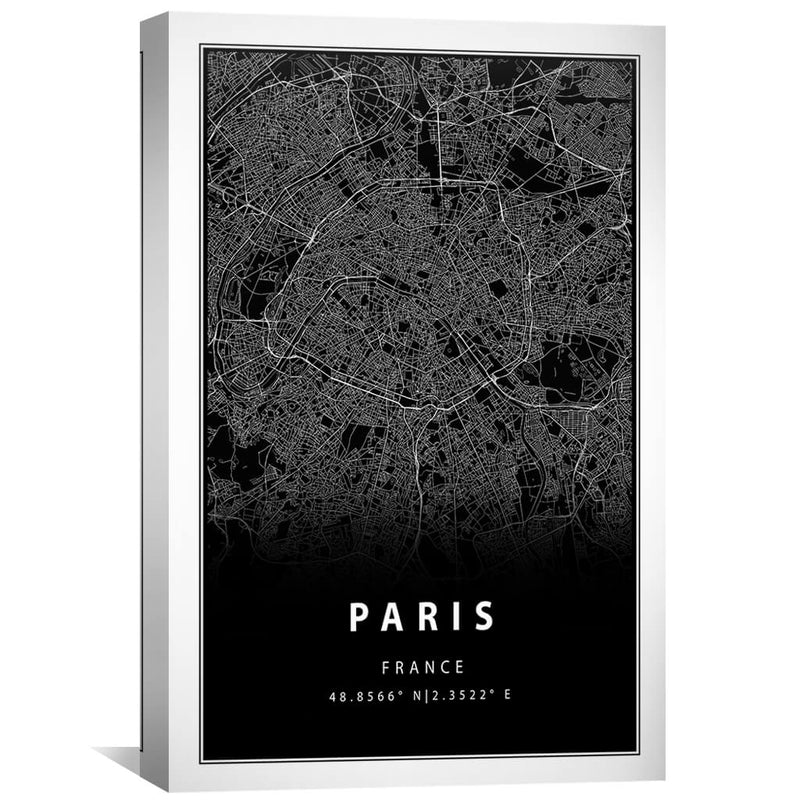 Paris Black Canvas