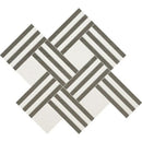 Paris Honed Maze Basket Limestone Mosaics 13 9/16x13 9/16