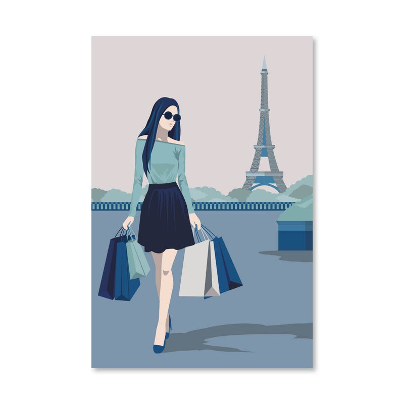 Paris Shopping Canvas