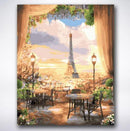 Eiffel Café Sunset