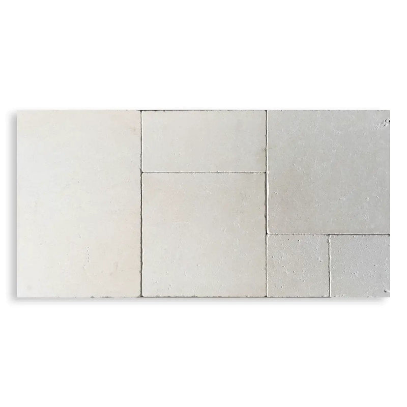 Paris Tumbled French Pattern Limestone Pavers Various, photo 2 of 3