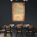 Paris Vintage Map Canvas