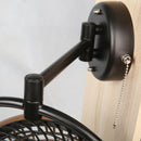 13" Industrial Bathroom Ceiling Fan with Pull Chain