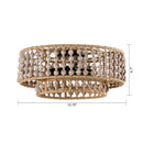 Farmhouse 3-Light Wood Beaded Flush Mount Ceiling Lights