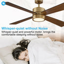 52" Bucholz Industrial Ceiling Fan with Dimmable LED Light