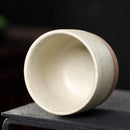 Pastel and terracotta ceramic tea cup set dining room kitchen cups by Decorbites