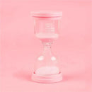 Pastel blue & pink hourglass sand timer set for kids bedroom decor by Decorbites