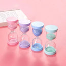 Pastel blue & pink hourglass sand timer set for kids bedroom decor by Decorbites