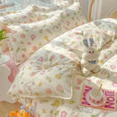 GobekUsa Cartoon Print Polyester Bedding Set Full Size Soft Duvet Cover Set