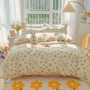 GobekUsa Cartoon Print Polyester Bedding Set Full Size Soft Duvet Cover Set
