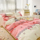 GobekUsa Cartoon Print Polyester Bedding Set Full Size Soft Duvet Cover Set