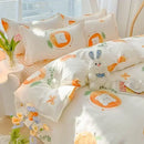 GobekUsa Cartoon Print Polyester Bedding Set Full Size Soft Duvet Cover Set