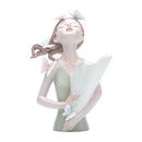GobekUsa Decorative Butterfly Girl Sculptures Resin Flower Vase Ornaments