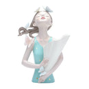 GobekUsa Decorative Butterfly Girl Sculptures Resin Flower Vase Ornaments
