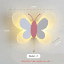 GobekUsa Butterfly Wall Lamp: Charming LED Light for Kids' Bedroom and Nursery