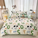 GobekUsa Happy Little Dog Duvet Set with Sheet Pillowcases Queen/King Single Double Bedding