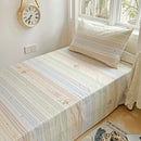 GobekUsa Cotton Grid Pattern Bedding Set with Duvet Cover & Pillowcases for Double Bed