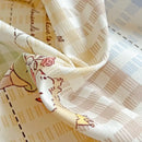 GobekUsa Cotton Grid Pattern Bedding Set with Duvet Cover & Pillowcases for Double Bed